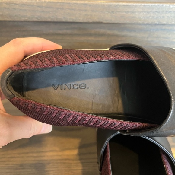 Vince Ward Knit Platform Slip-On Sneaker in Bordeaux Size 8 - Picture 3 of 9